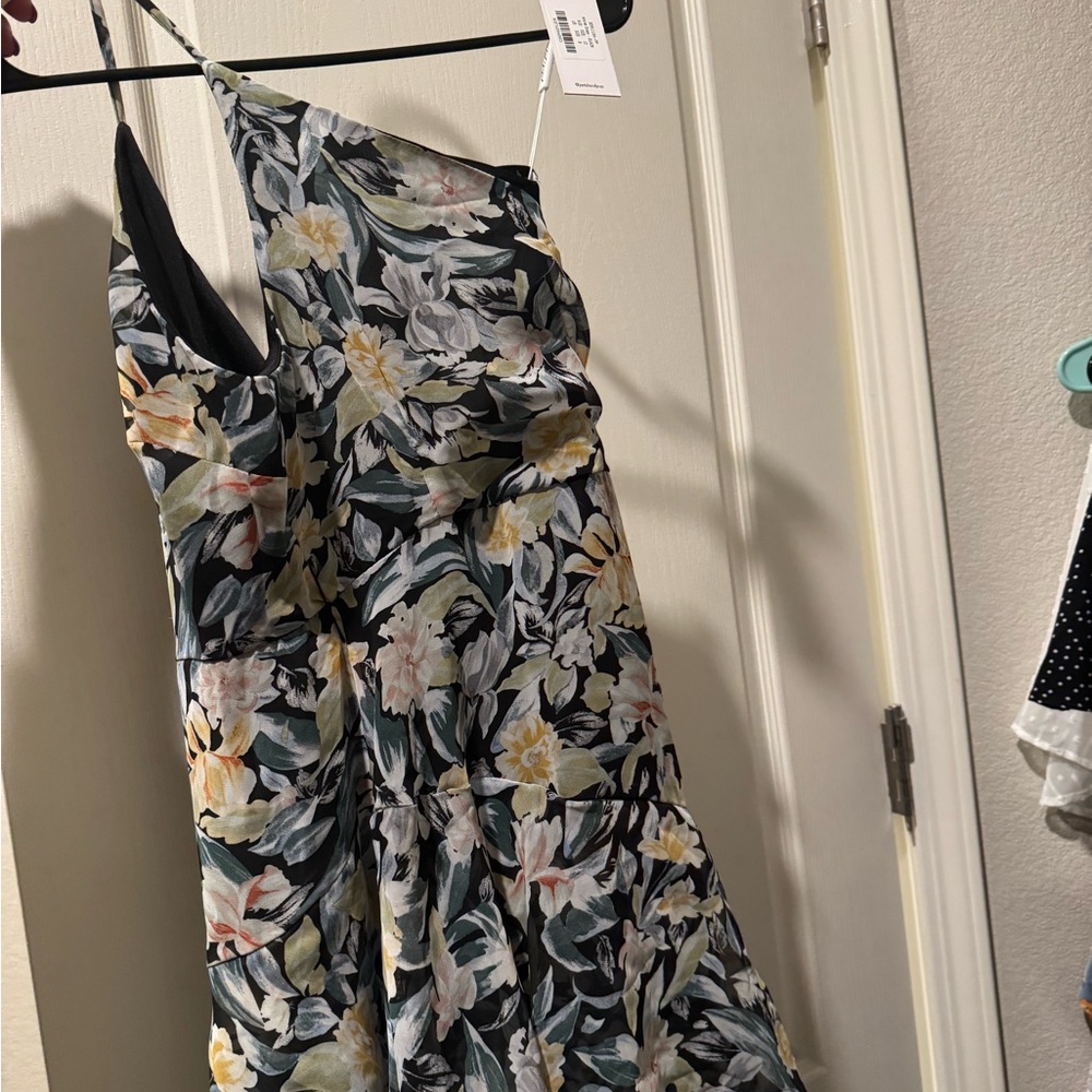 Petal & Pup Floral Midi Dress - Black, Yellow, White